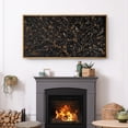 thumbnail image 3 of Large Framed Canvas Print Mystic Night Birds - Dark BotanicalWall Art Decorative Ready to Hang Painting for Living room Bedroom 60x30 inches Natural Frame, 3 of 7