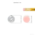 thumbnail image 3 of ANGARA Natural Bezel-Set Diamond Solitaire Pendant in 14K White Gold for Women (Size-5.1mm| Color-H| Clarity-SI2) | April Birthstone, Anniversary, Jewelry Gift for Women | Natural Diamond Necklace, 3 of 8