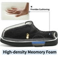 thumbnail image 4 of Ablanczoom Mens Slippers: House Shoes Memory Foam Non-Slip Fuzzy Faux Fur Indoor Outdoor Winter Slippers for Men, 4 of 6