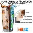 thumbnail image 7 of 20oz Tumblers Halloween Cat and Pumpkin Pattern Stainless Steel Vacuum Insulated Double Wall Travel Tumbler Cups Mug with Lid and Straw,Cleaning Brush for Cold & Hot Drinks, 7 of 7