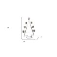 thumbnail image 2 of 26" Stainless Steel Christmas Tree Tea Light Candle Holder, 2 of 6