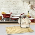 thumbnail image 2 of FREEAMG 3D Sand Beach Starfish Shells Absorbent Dish Drying Mat Microfiber Kitchen Decor Countertop Table Protector Multi-Purpose Counter Rack Sink Drainer Pad 16 x 18 Inches, 2 of 6