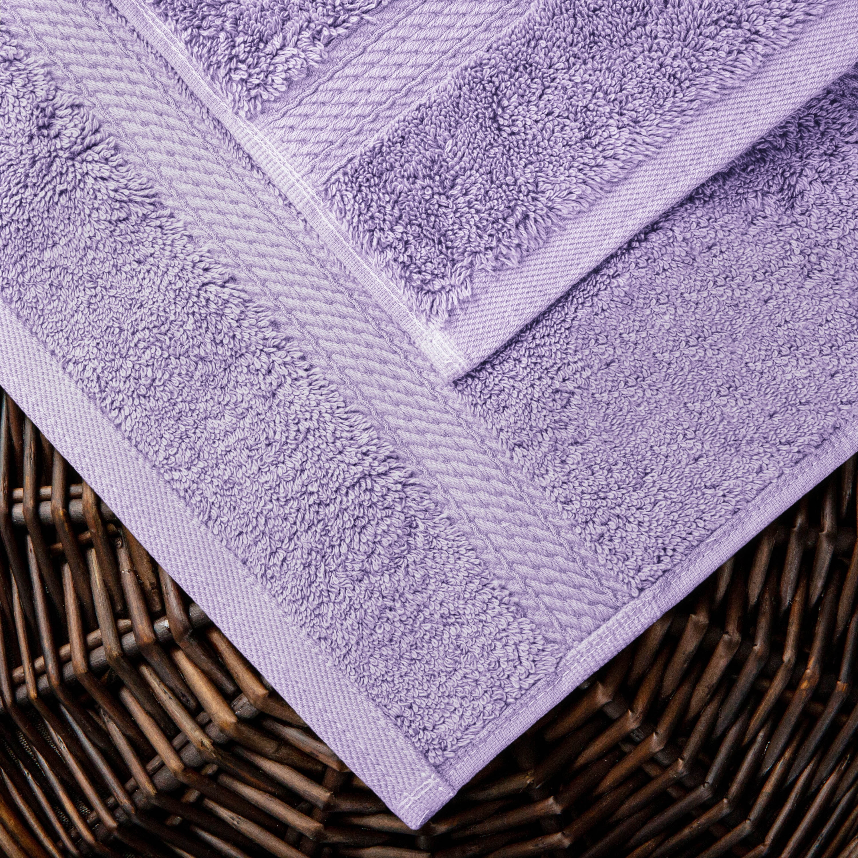 BNM Egyptian Cotton Heavyweight 2 Piece Bath Towel Set, Trendy Colors