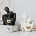 thumbnail image 5 of Mini Couple Statue Tv Stand Decor Abstract Sculpture Black A, 5 of 5