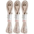 thumbnail image 2 of Alltrade 240056 6 ft Champagne 3 Outlets Braided Flat Extension Cord 3 Pack, 2 of 2