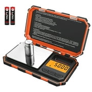 ORIA Digital Mini Scale, 200g 0.01g Pocket Scale with 50g Calibration Weight, Electronic Smart Scale, Orange