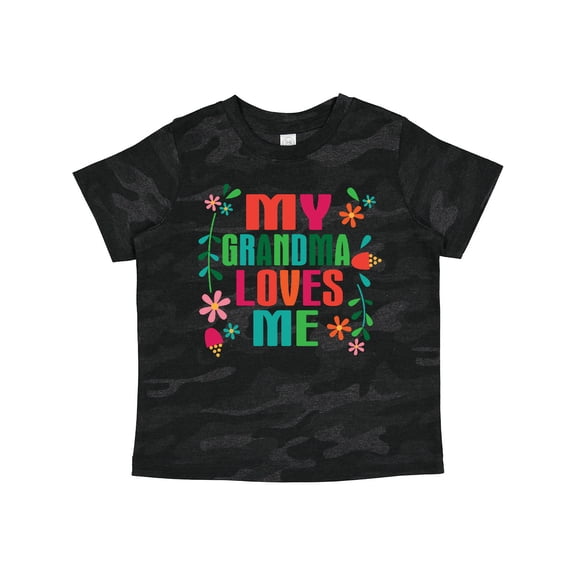 Inktastic My Grandma Loves Me Girls Girls Toddler T-Shirt