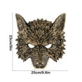 thumbnail image 3 of WEGFTDUOP Halloween Decoration Wolf Mask Masquerade Halloween Costume Cosplay Party Mask For Halloween Christmas Party Stage Performances And Other Festivals Halloween Indoor Outdoor Decoration, 3 of 6