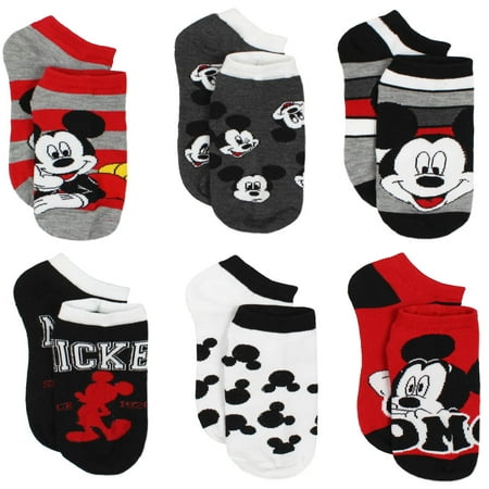Mickey and Minnie Mouse 6 pack Womens Socks 9678FH