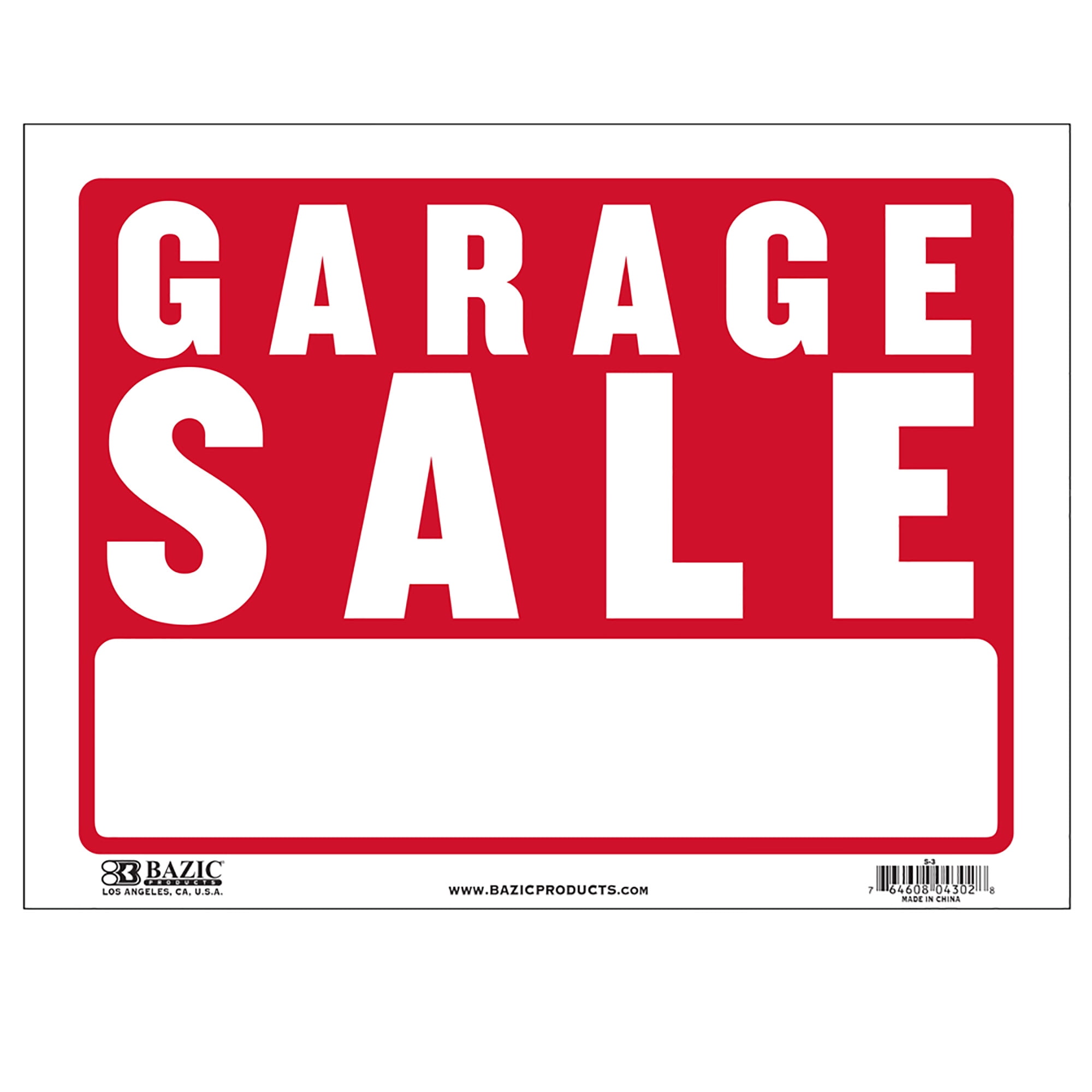 GARAGE SALE TODAY Banner Sign All Weather NEW 2x5 Full Color 