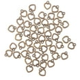thumbnail image 2 of 50 piezas al por mayor para pendientes, llaveros, colgantes, corazón hueco, 12 x 10 mm Cian antiguo, 2 of 9