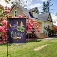 thumbnail image 2 of Mardi Gras Garden Flag Decoration Yard Farmhouse Double Sided Holiday Party Outdoor Camping Decor Flags 12x18in, 2 of 7