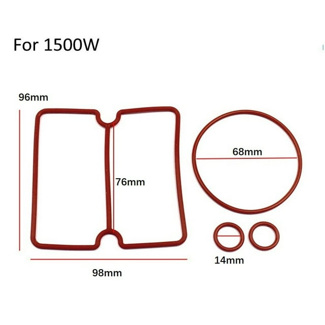 4Pcs/Set Nitrile Rubber Sealing Ring For Oil Free Air Compressor Cylinder Head