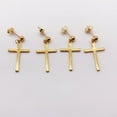 thumbnail image 3 of Ayyufe Pack Of 1 Punk Men Women Stainless Steel Cross Dangle Ear Stud Earring Party, 3 of 7