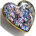 thumbnail image 1 of LAICAIW Authentic Natural Sea Shell Mother of Pearl Expandible Collapsible Mobile Phone Grip Stand Holder for Smartphone Tablet Cell Phone Accessory (Black Fresh Water), 1 of 7