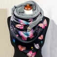 thumbnail image 6 of Women's Scarf Warm Windproof Fashion Printed Double Layer Buckle Winter Wrap Scarf Neck Warm, 6 of 6