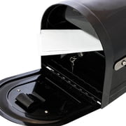 Gibraltar Mailboxes Reliant Large, Locking, Post Mount Mailbox, Black, MB981B01