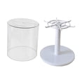 thumbnail image 4 of Bunblic Rotating Figure Display Case Display Stand Countertop Portable Doll Storage Box Showcase for Pendant Figurines Action Figures, 4 of 8