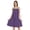 Purple, variant on Inkmeso Sexy Summer Midi Dress For WoMen's Adjustable Spaghetti Strap Short Beach Dress