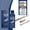 Blue, variant on Silver Polish Silver Polish Liquid Cleaner 3.4oz Tarnish Remover for Jewelry & Tableware - Safe Non-Toxic Anti-Tarnish Solution with Microfiber Cloth Silver Cleaner