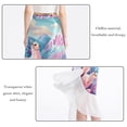 thumbnail image 2 of Alpaca Chic Chiffon Summer Dress: Beach Skirt with Polyester Straps, 2 of 6