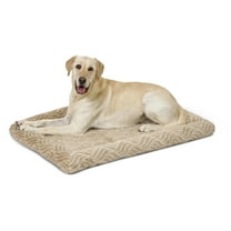 MidWest Homes for Pets QuiteTime Deluxe Wave Bolster Bed for Large Dogs; Machine Wash/Dry; Tan; 42 Inch; 40242-WVTN