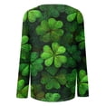 thumbnail image 5 of FrzhBrz Womens St Patricks Day Long Sleeve T Shirts Round Neck Tunic Tops for Women Funny Cute Shamrock Print Teacher Saint Patricks Day Shirts, 5 of 5