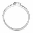 thumbnail image 3 of Luxe Jewelry Designs Women's Stainless Steel Star Shaped Channel Ring with AAA Grade CZ - Size 6, 3 of 4
