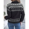thumbnail image 3 of Women'S Sweaters Pullover Casual Long Sleeve Warm Sweaters Jumper Tops Fuzzy Knit Chunky Oversized Sweater Black L, 3 of 8
