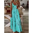 thumbnail image 2 of Vestido Bohemio De Talla Grande, Vestido Largo De Tirantes Con Cuello En V Y Cuello En V Para Mujer, 2 of 4