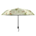 thumbnail image 2 of Gooses with Flowers Leaf Compact Sun Umbrella Windproof Travel Umbrellas for Rain Strong Portable UV Protection, 2 of 8