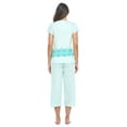 thumbnail image 3 of Casual Nights Women's Capri Pajama Set, Top with Capri Pants Pjs Floral Pajama Sets, 3 of 5