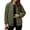 Army Green, variant on Women's Fleece Jacket Long Sleeve Comfy Casual Fall Coat Zip up Warm Winter Outerwear with Pockets New Womens Jackets Casual Fall Coffee XXL