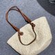 thumbnail image 2 of Bolsos de mano para mujer, bolsos de hombro de mimbre de diseñador de lujo, bolso de mano abierto de gran capacidad, bolso de playa con asa superior, bolsos y carteras, 2 of 5
