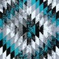 thumbnail image 5 of Flash Furniture Teagan Rectangular Southwestern Black, Grey, Turquoise Area Rug, 5' x 7', 5 of 6