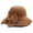 Khaki, variant on Straw Hat Cloche Hat for Women 1920s Vintage Hats with Bow Foldable Packable Summer Sun Hats for Beach Vacation