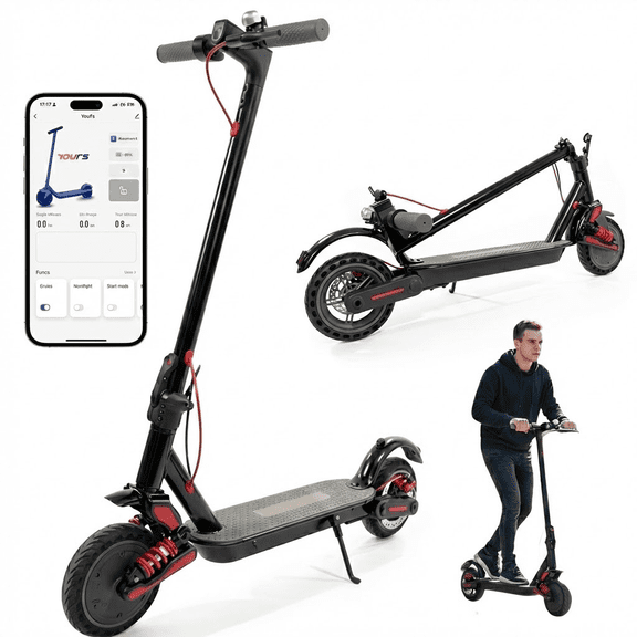SMATEIGHT 500W 8.5inch Electric Scooter Adults,18 MPH MAX Speed ,19MILES Folding Escooter