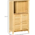 thumbnail image 4 of Storage Cabinet By - Optimize Space And In Your Bathroom & Living Room With Multiple Shelves Doors, Natural, 4 of 5