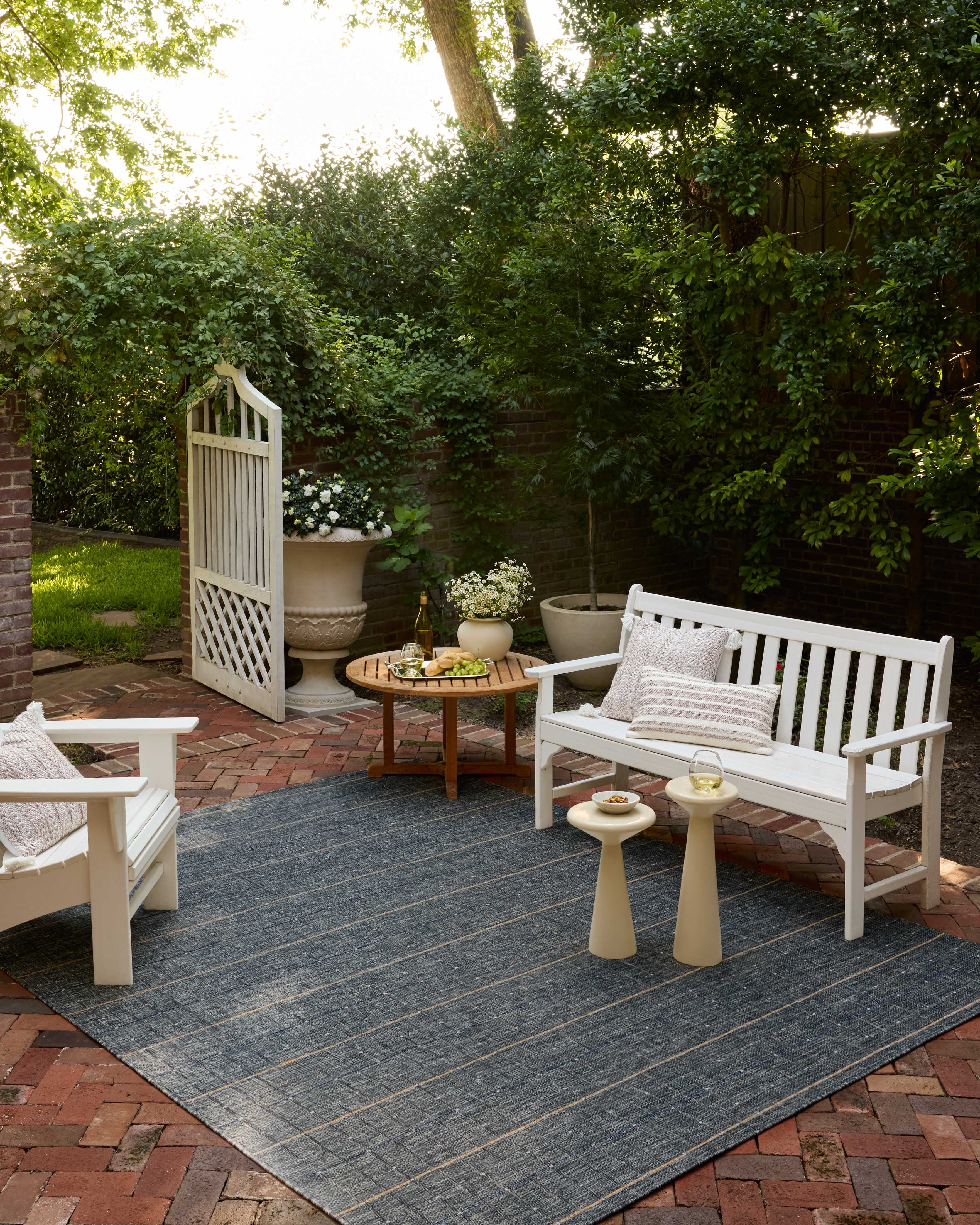Loloi Birch Sky / Wheat 9'-2" x 13' Indoor/Outdoor Area Rug