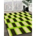 thumbnail image 3 of Ahgly Company Machine Washable Indoor Square Transitional GreenYellow Green Area Rugs, 4' Square, 3 of 7
