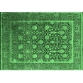 thumbnail image 1 of Ahgly Company Indoor Rectangle Oriental Emerald Green Industrial Area Rugs, 5' x 8', 1 of 4