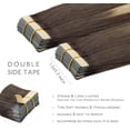 thumbnail image 3 of GFDYREE Extensions de Cheveux à Ruban WENNALIFE pour Femmes, 20 Pcs 50g 20 Pouces Balayage Brun Chocolat à Blond Sale Extensions de Cheveux à Ruban en Cheveux Humains Rallonge Cheveux Humain Lisse Invisible, 3 of 5