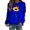 Z2 Blue, variant on Womens Casual Crewneck Pullover Daisy Graphic Print Sweatshirt Long Sleeve Relaxed Fit Activewear Soft Lightweight French Terry Hoodie