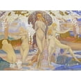 thumbnail image 2 of Philippol, A. 14x12 Gold Ornate Wood Framed with Double Matting Museum Art Print Titled - The Bathers, 2 of 4