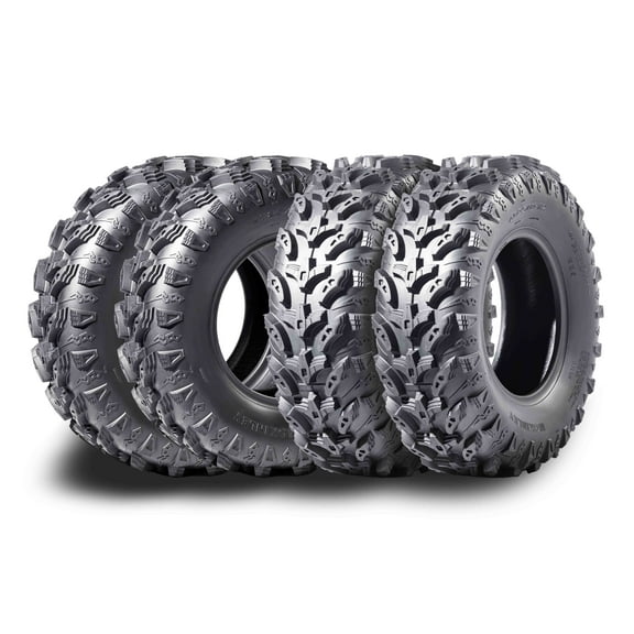 MCKINLEY UTV ATV Tires 25X8-12 6-Ply Super Mud 25X8X12 All Terrain X611, Set 4