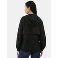 thumbnail image 3 of Time and Tru Women’s Windbreaker Jacket with Hood, 3 of 5