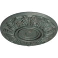 thumbnail image 3 of Ekena Millwork 13"OD x 1 3/8"P Whitman Ceiling Medallion (For Canopies up to 3 3/4"), Hand-Painted Cloud Burst Crackle, 3 of 5