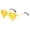 Yellow, variant on Melting Heart Sunglasses for Women Men, Rimless Irregular Metal Sun Glasses, Colorful Fashion Eyewear for Party, Prom, Festival, UV Protection, Lightweight Trendy Sunglasses, Yellow