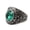 Green, variant on SmartBy Band Ring Rhinestone Inlaid Finger Jewelry Titanium Steel Men and Women Band Finger Ring for Party