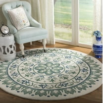 SAFAVIEH Novelty NOV607J Handmade Ivory / Teal Rug